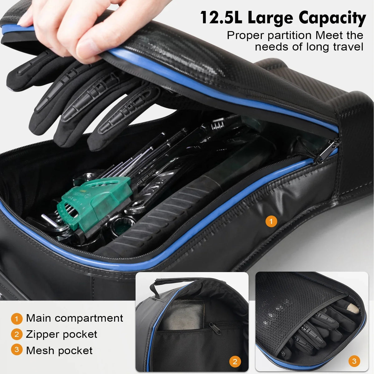 Maverick 2017-2023 2017-2024, X3 NICECNC Seat Center For Bag Turbo Can-am 715004277 PVC Storage