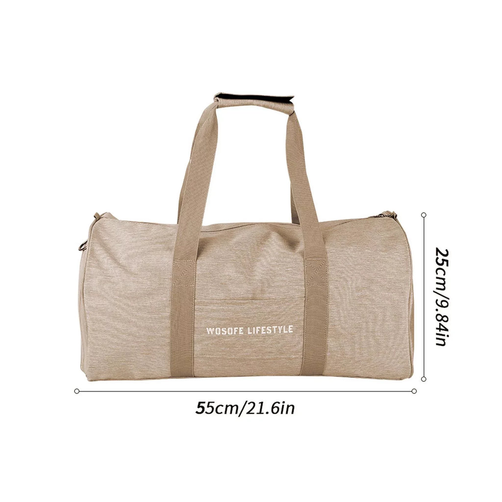 Sports Golf exterior Travelling for Gym Fishing Duffel Lightweight Nylon Men exterior Bag Bag Basketball Yoga Activities Durable Women Brown Bag