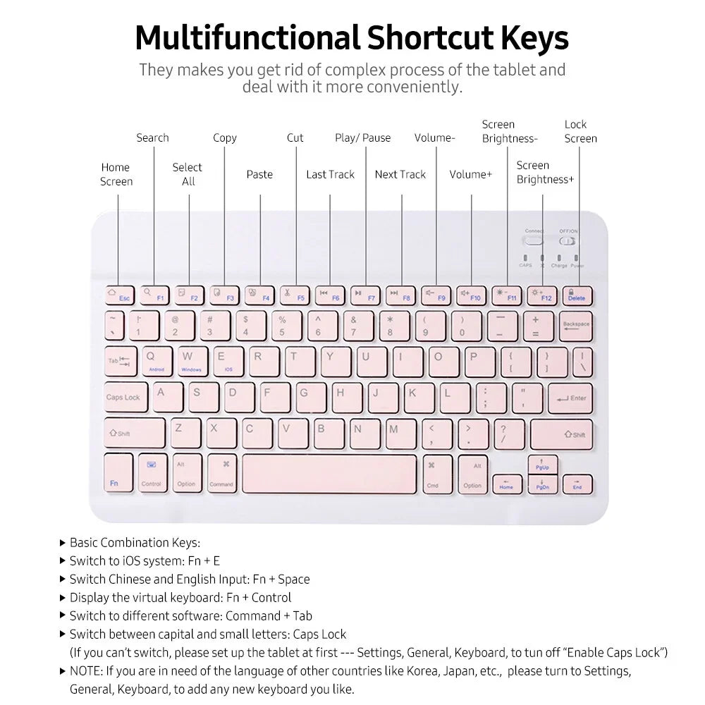 Compatible Case with Green 2020 10.5/ Elastic Slot iPad 10.5 Air3 iPad 2019/ BT Keyboard Pro Pen Detachable 10.2 with