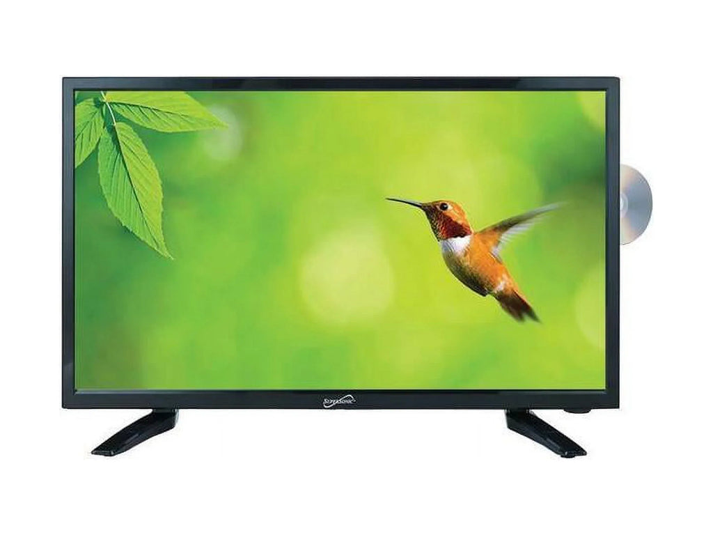 HDTV with Reader DVD LED Volt (SC-1912) USB and HDMI ACDC 19" SD Player Supersonic 12 Card