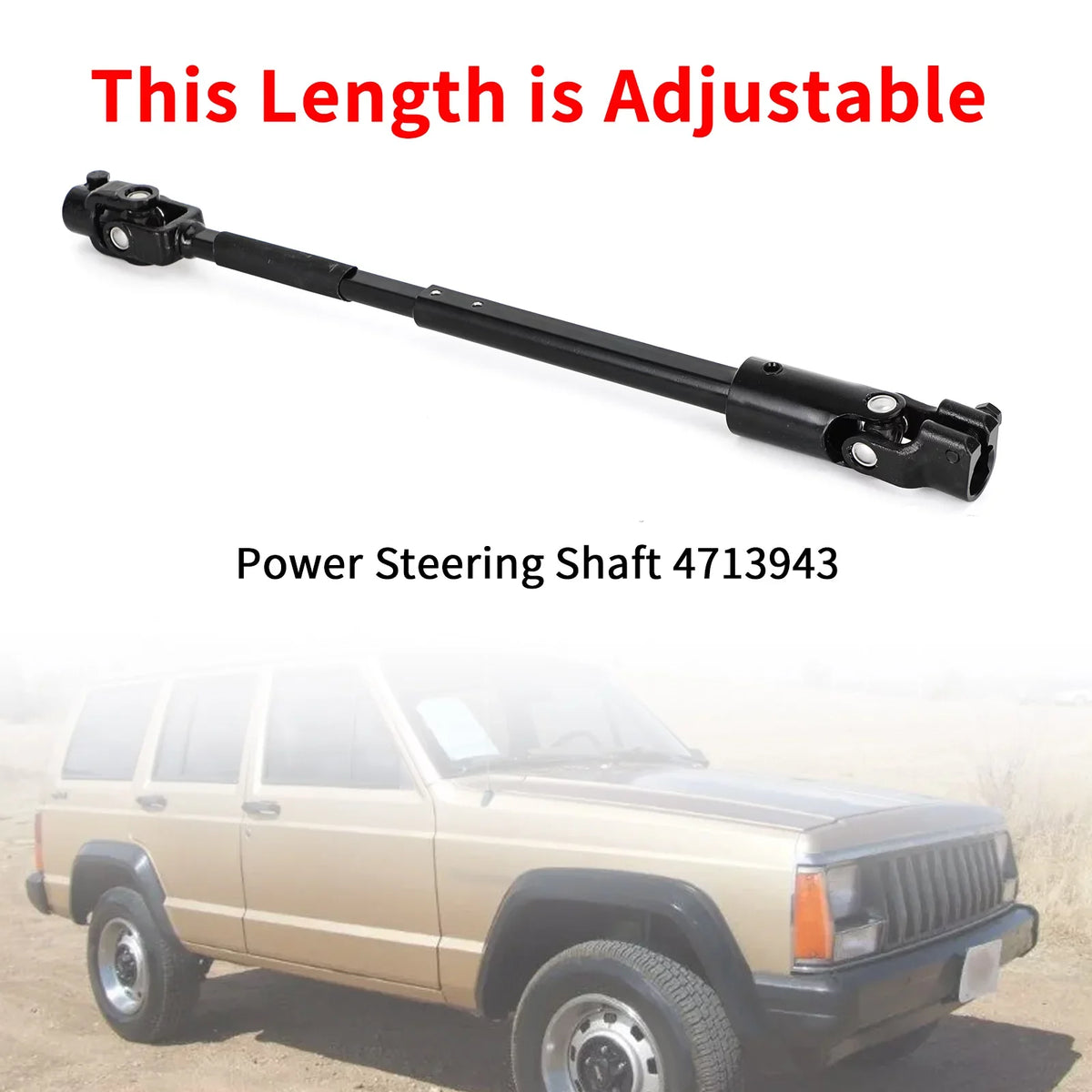 JCXJ84 For Power Jeep 4713943 Cherokee Shaft Steering XJ 1984-1994