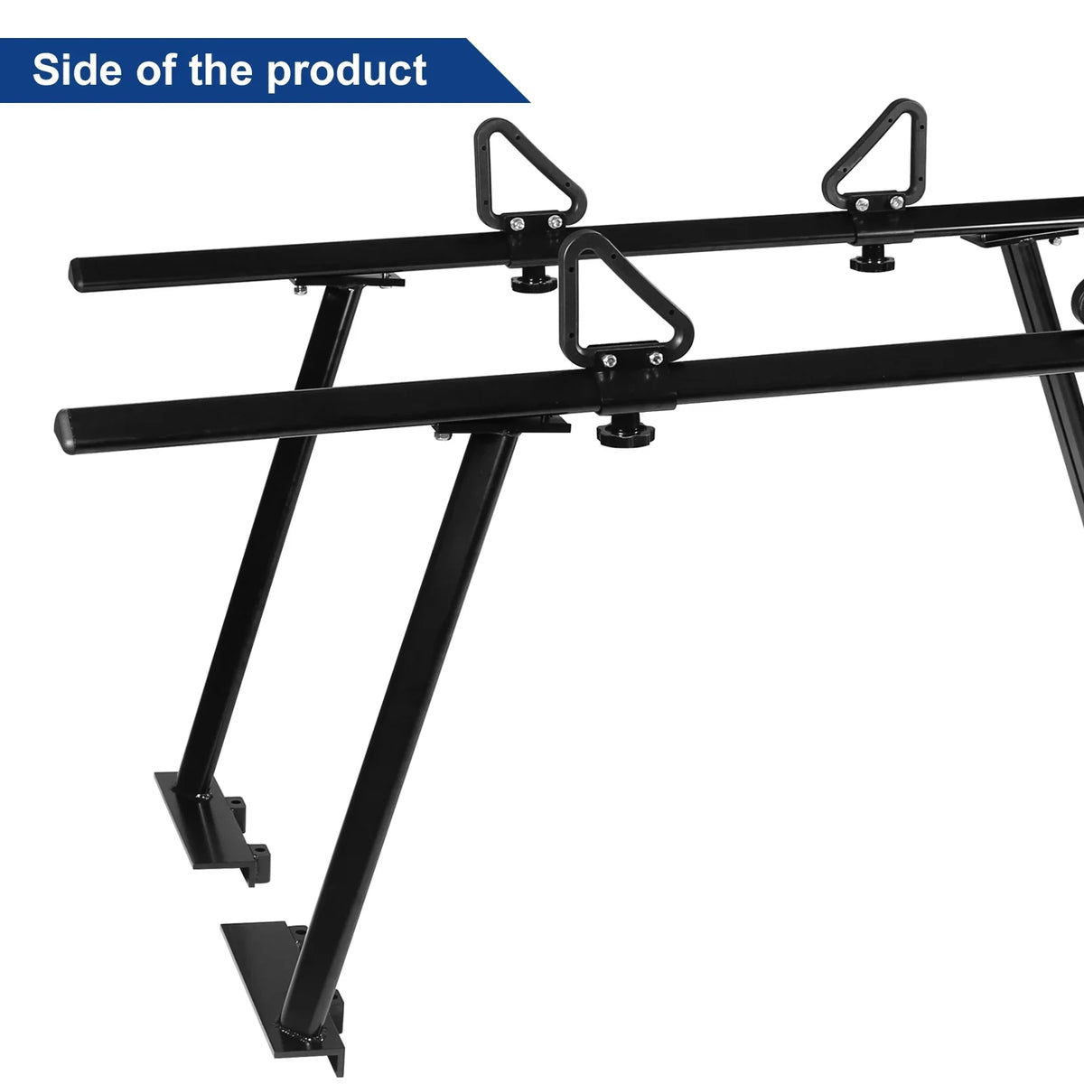 Cargo Required) Aluminum for Black Truck Surfboard Universal 1,000lbs Racks Racks, Capacity Bed Lumber Ladder Ladder Pickup (No-Drilling Kayak BoardRoad Truck