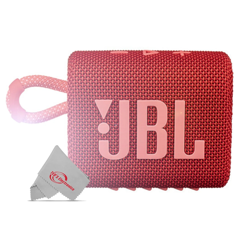 Go 3 JBL Bluetooth Red Speaker Portable Waterproof