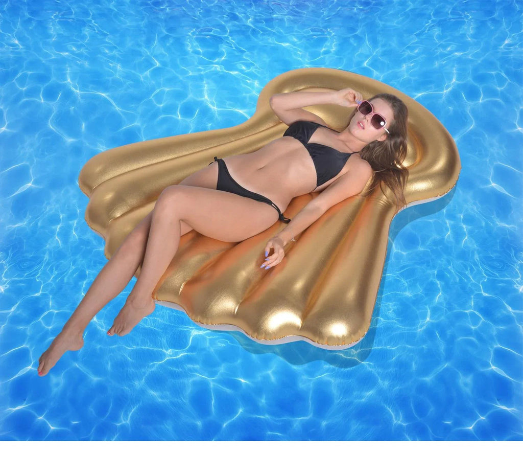Inch and Golden 63 Pool Inflatable Float Swimming Shell Sparkle Shine