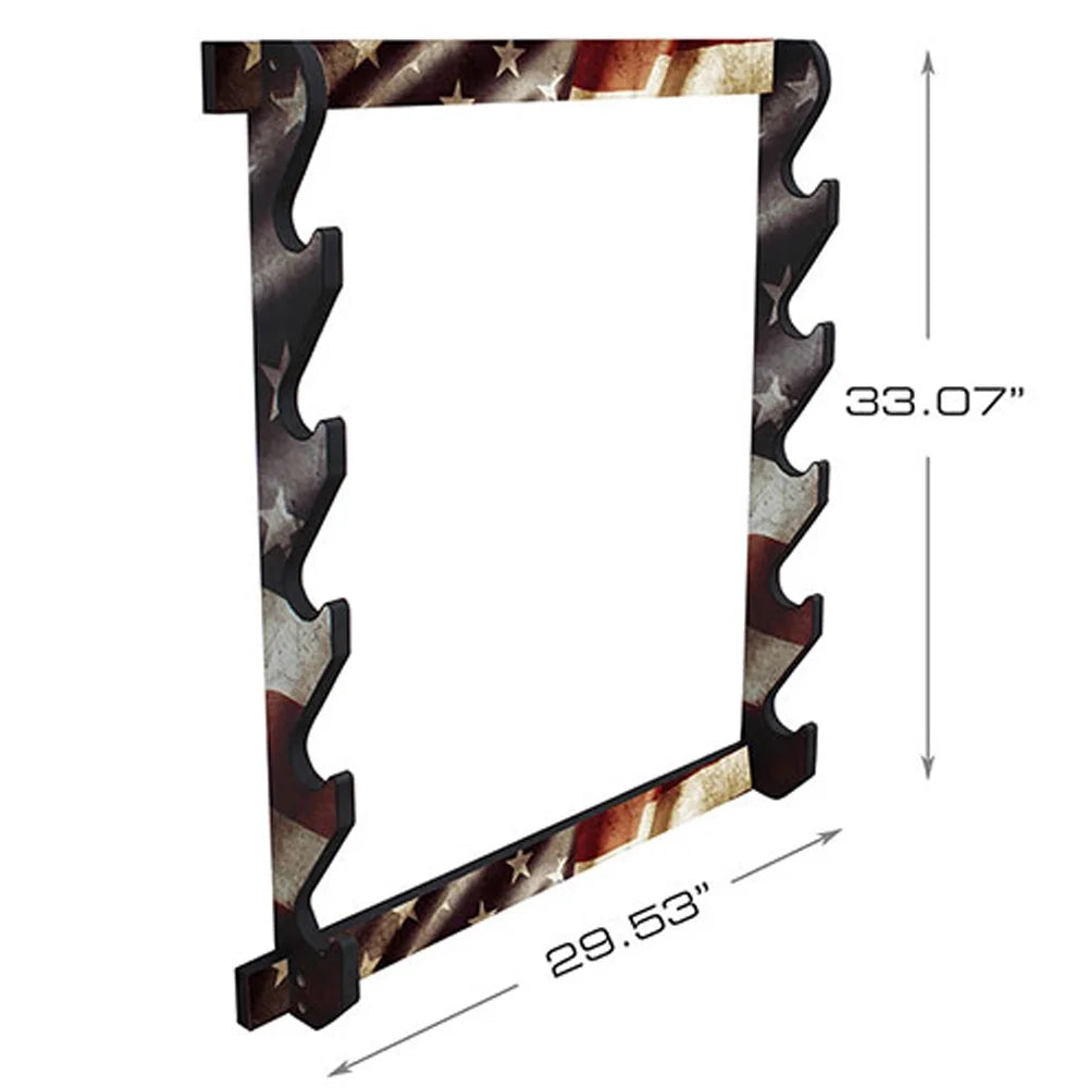 Creek 38-4046 Americana Storage Display Gun 5 Patriotic Creations Rack Rush Wall