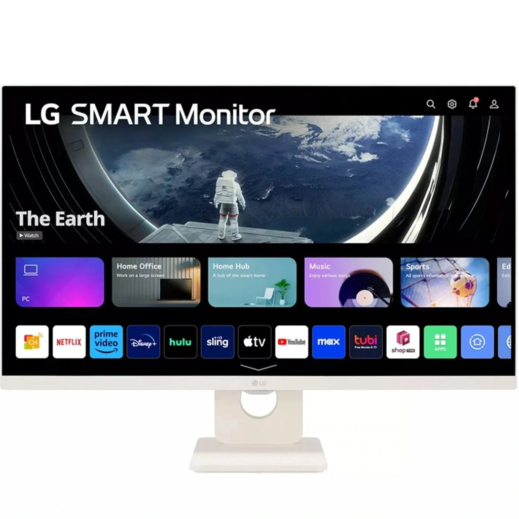 Share, Stand 2023 27-Inch Stereo 2, 23, Type-A), Airplay USB Bluetooth, webOS 27SR50F Smart Speaker, (HDMI, HDR10, IPS - 5Wx2 Screen (Open Tilt LG Box) FHD Monitor,