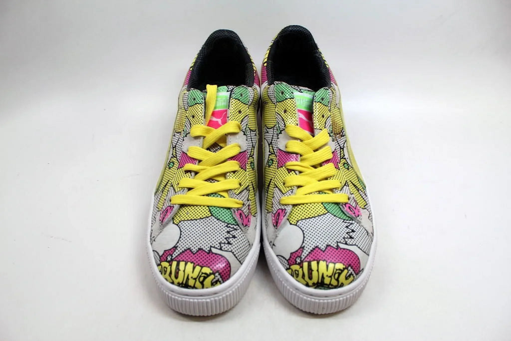 BASKET MEN SNEAKER COMICS MULTI LOW COLOR 68 PRINT dimension NEW DOPE SHOES 7.5