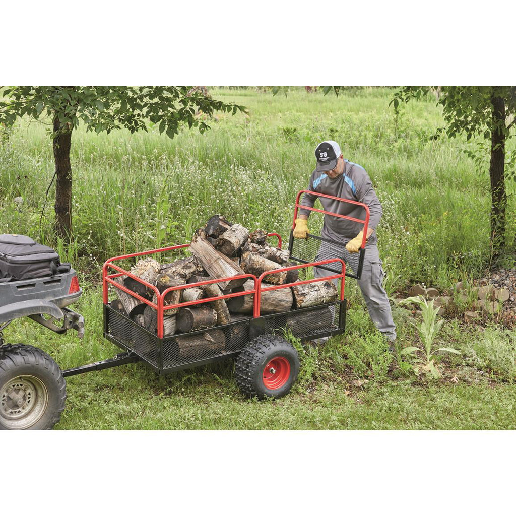 Trailer, with Heavy Gear Duty Carrier ATV Wheels, Carts Guide Utility Cargo