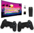 Wireless in 4K Play with Stick Game High HD Emulators,Plug Retro Output and for Wireless TV Games,9 10000+ Classic Game Dual Controllers 2.4G Video Definition Console,Built