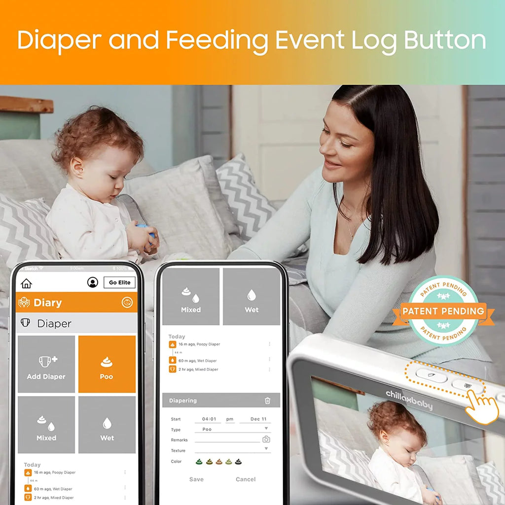 by Baby 2-Way Pro Camera Monitor Night HogoR Giraffe WiFi Smart Audio HD Vision Full CHILLAX