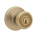 94002-827 Lockset, Tylo Each Antique Entry Brass, Kwikset