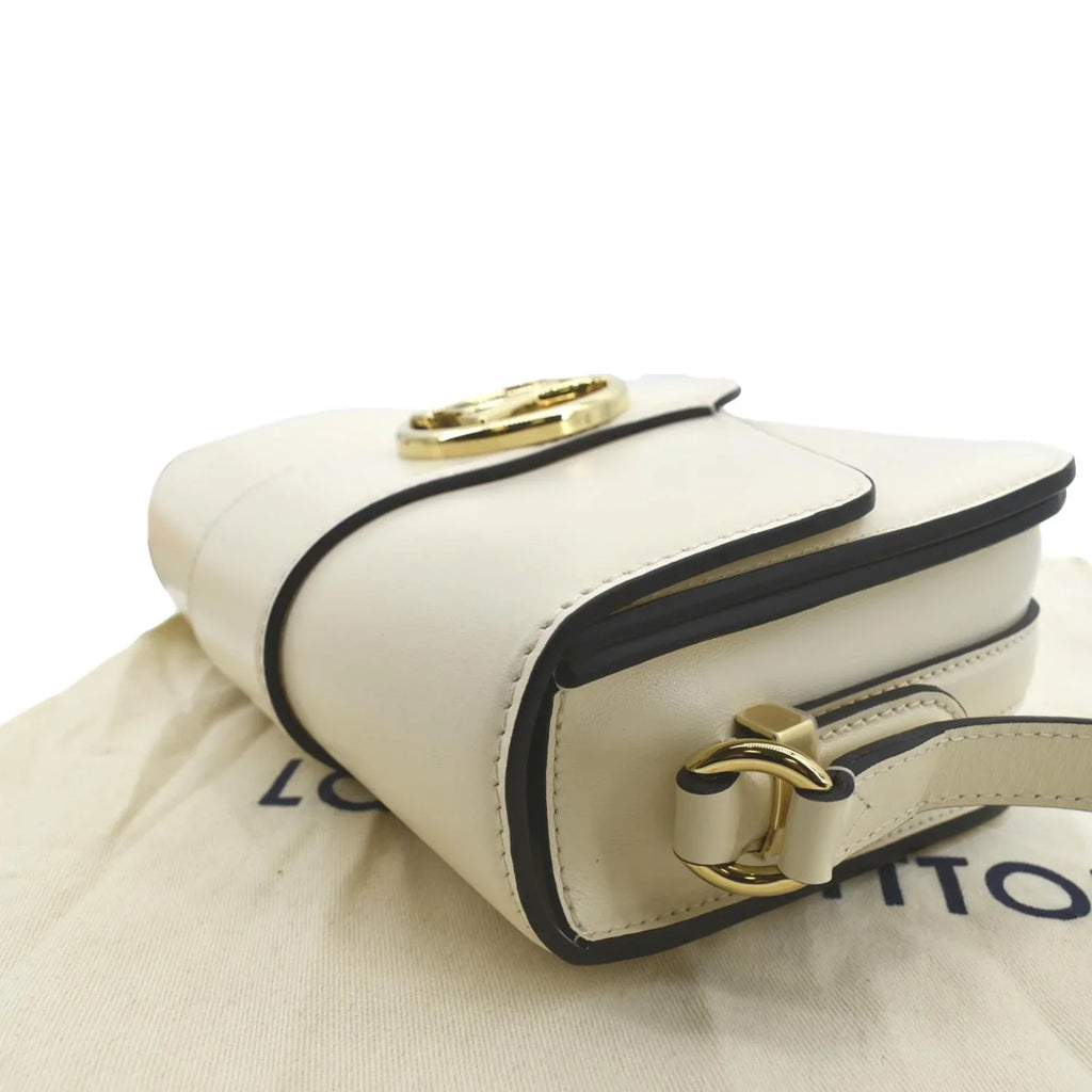 9 Calfskin Creme Pont Pre-owned Shoulder Leather Bag