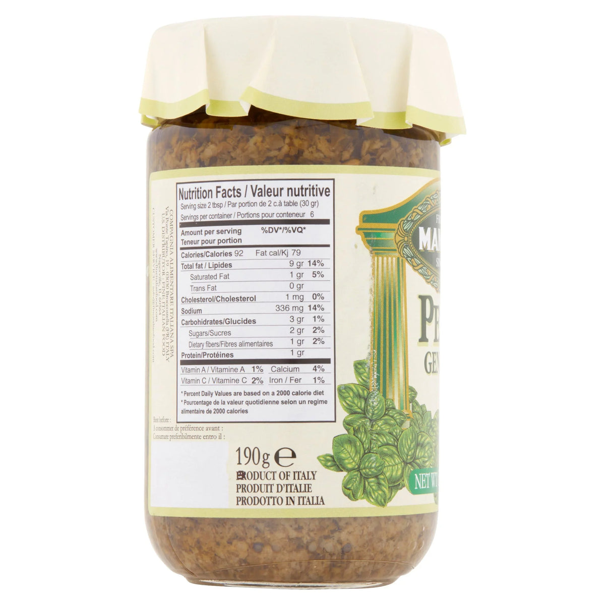 6.5 Genovese, Mantova Pesto oz