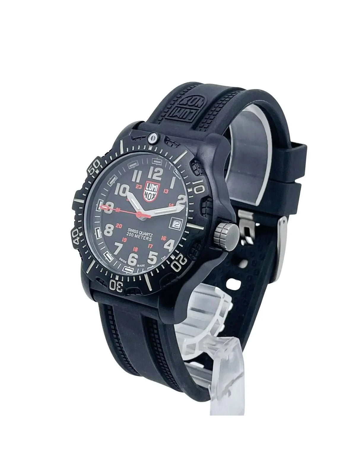 XL.8813.LM 44mm OPS Watch Quartz Luminox Black Pre-owned Seal (Good) Mens Navy